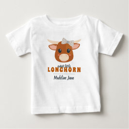 Flicka Longhorn Burnt Orange T Shirt