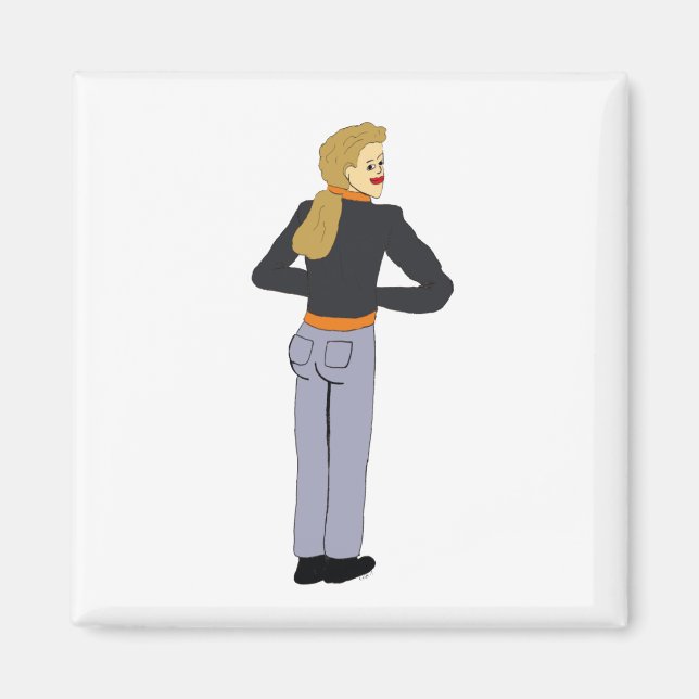 flicka magnet (Framsidan)