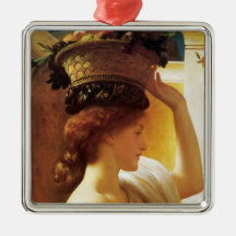 Flicka med Basket av frukt (av Frederic Leighton)