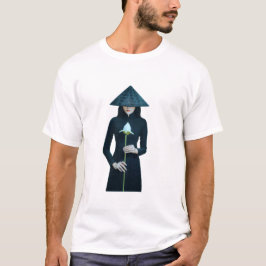 Flicka med blomma | Unik design T Shirt