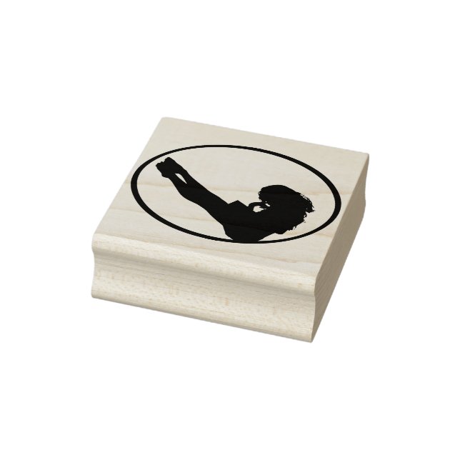 Flicka med bok stämpel (Stämpel)