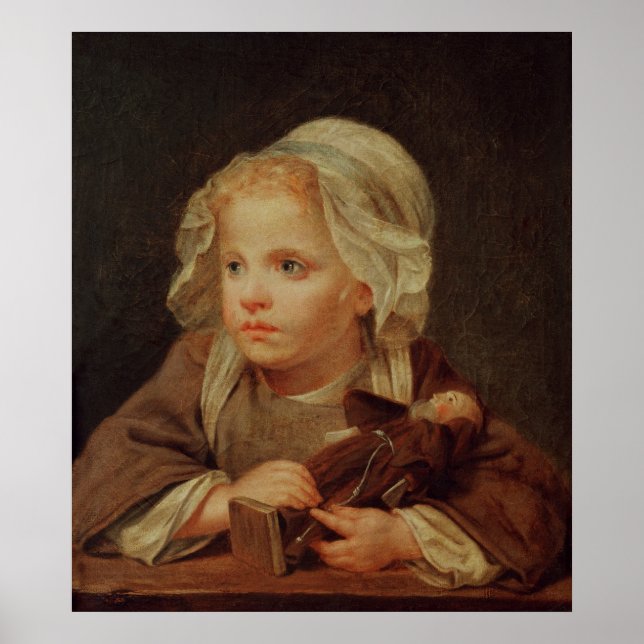 Flicka med Doll Poster (Framsidan)