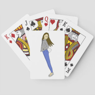 flicka med en kaninsvans casinokort