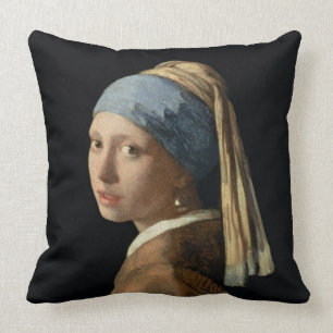 Flicka med ett pärlemorfärg örhänge, c.1665-6 kudde