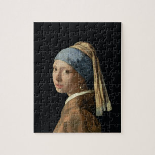 Flicka med ett pärlemorfärg örhänge, c.1665-6 pussel