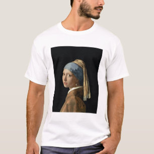 Flicka med ett pärlemorfärg örhänge, c.1665-6 tee