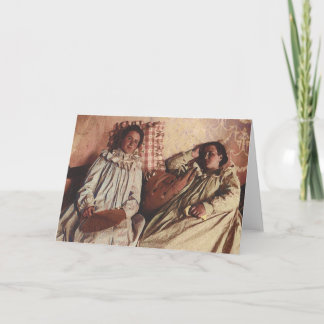 Flicka med fläkten kort