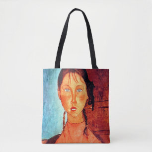 Flicka med flätor, Modigliani Tygkasse