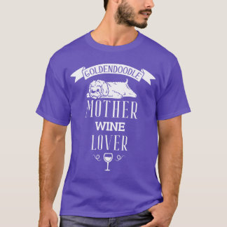 Flicka med Goldendle Mor Vin Älskare T Shirt