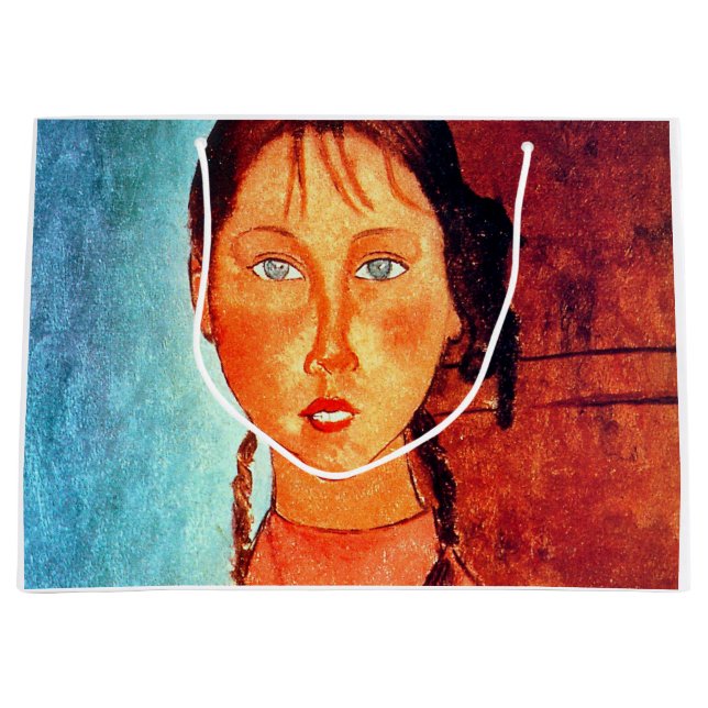 Flicka med grissvansar, Modigliani (Framsidan)