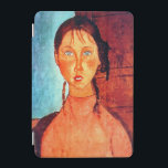 Flicka med grissvansar, Modigliani iPad Mini Skydd<br><div class="desc">Amedeo Clemente Modigliani (12 juli 1884 - 24 januari 1920) var en judisk målare och skulptor som huvudsakligen arbetade i Frankrike. Han är känd för porträtt och nuder i ett modernt stil som kännetecknas av förlängning av ansikte, nacke och figurer som inte togs emot väl under sin livstid men senare...</div>