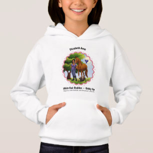 Flicka med häst och hund t shirt
