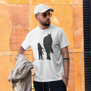 flicka med häst t shirt