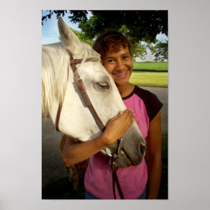 Flicka med hästen poster