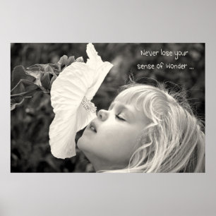 flicka med hibiscus poster