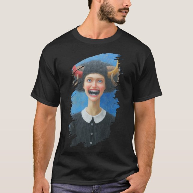 Flicka med horn t shirt (Framsida)