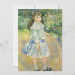 Flicka med hula hoop av Pierre Renoir, Födelsedags Inbjudningar