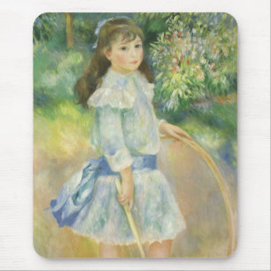 Flicka med hula hoop av Pierre Renoir, Vintage Fin Musmatta