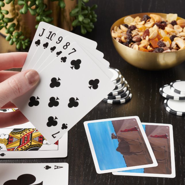 Flicka med kamel-målning av Alfred Fox Casinokort (På plats)
