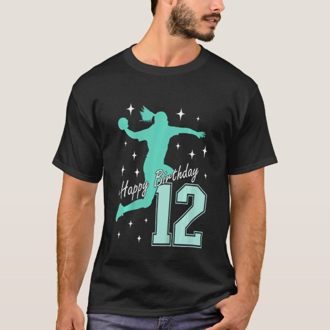 Flicka med Kids 12:e födelsedagskalas T Shirt (Framsida)