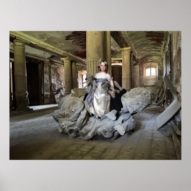 Flicka med Leksak Poster (Framsidan)