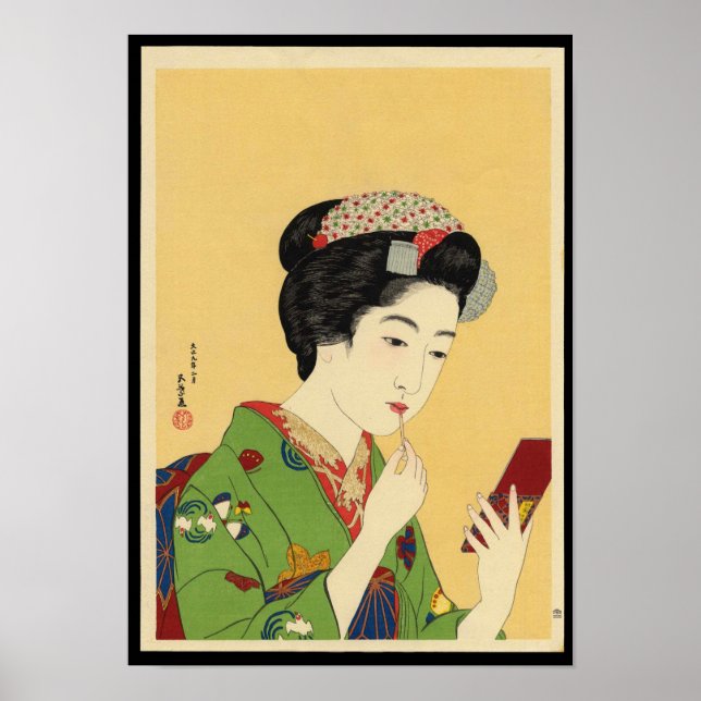 Flicka med Lipstick Poster (Framsidan)