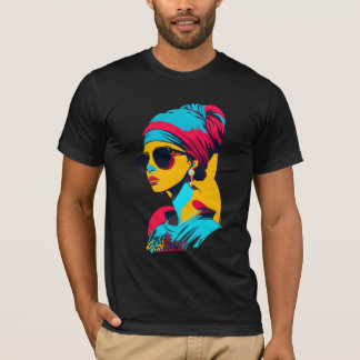 Flicka med öronmärkning | Populationsartikel 4 T Shirt