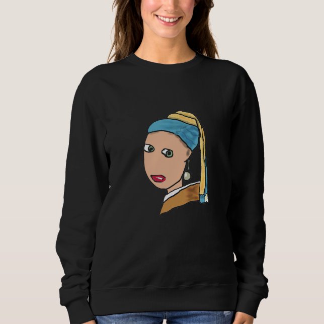 Flicka med öronmärkning t shirt (Framsida)