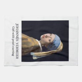 Flicka med pärlörhänge 1665 Johannes Vermeer Kökshandduk
