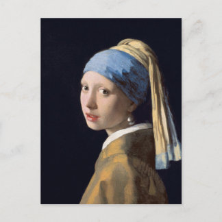 Flicka med pärlörhänge 1665 vykort