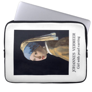 Flicka med pärlörhänge Gustav Klimt Laptop Fodral