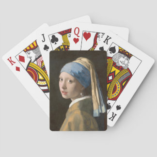 Flicka med pärlörhänge-Johannes Vermeer Konst Casinokort