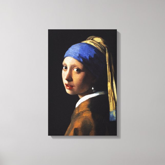 Flicka med Pearl Earring Canvas Wrap (Framsida)
