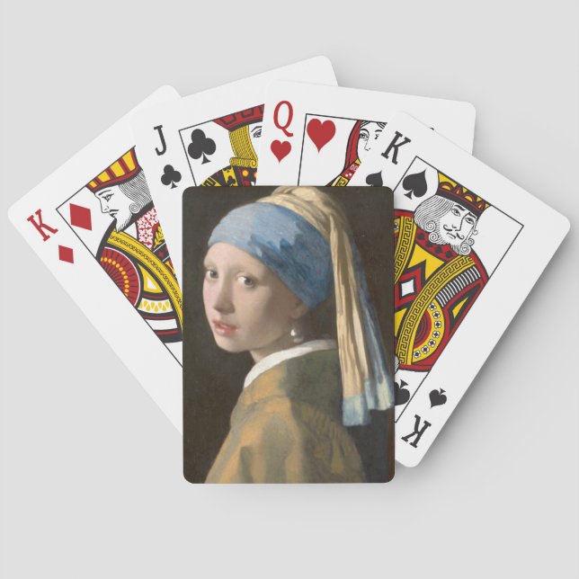 Flicka med Pearl Earring Casinokort (Baksidan)