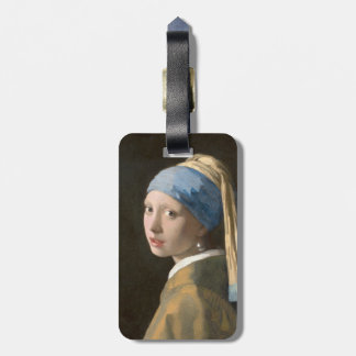 Flicka med Pearl Earring-Johannes Vermeer Art Bagagebricka