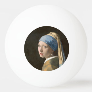 Flicka med Pearl Earring-Johannes Vermeer Art Pingisboll