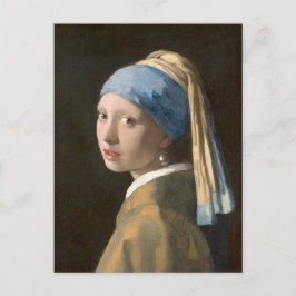 Flicka med Pearl Earring-Johannes Vermeer Art Vykort