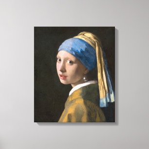 Flicka med Pearl Earring Johannes Vermeer Canvastryck
