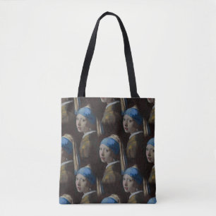 Flicka med Pearl Earring Kor sågad Mönster Tygkasse