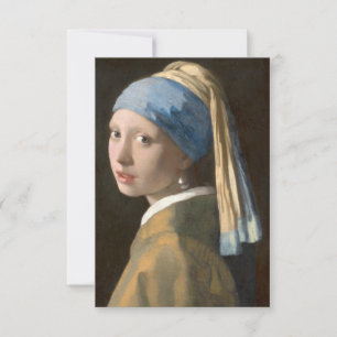 Flicka med Pearl Earring Kort