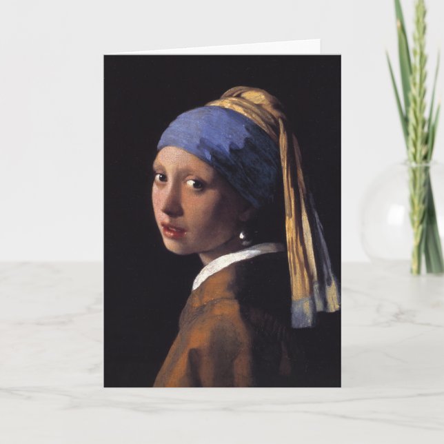 Flicka med Pearl Earring Kort (Framsida)