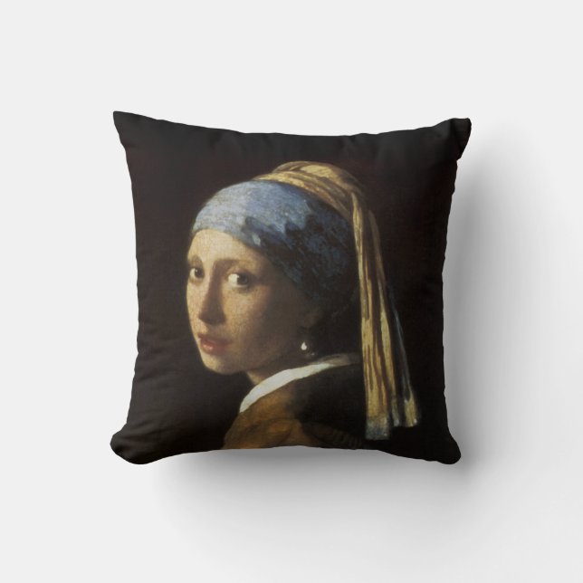 Flicka med Pearl Earring Kudde (Framsida)