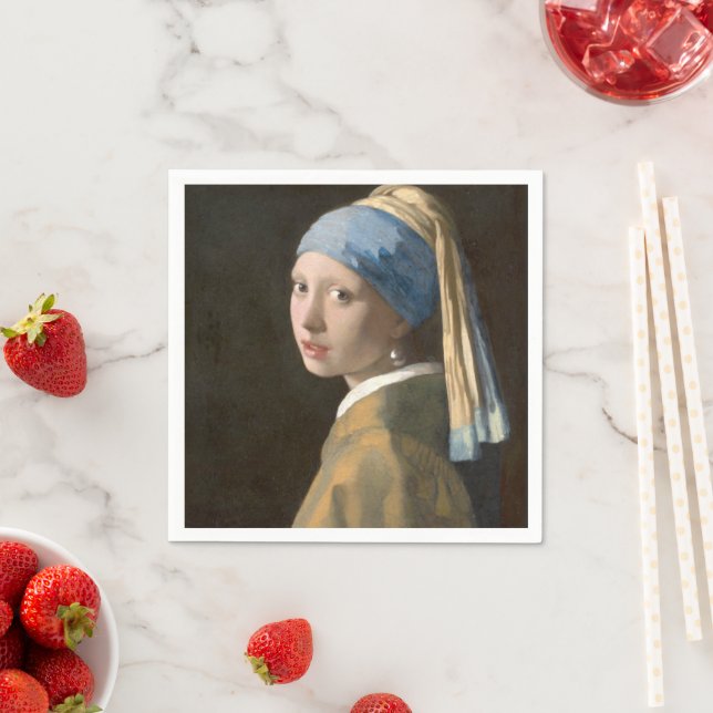 Flicka med Pearl Earring Pappersservett (Insitu)