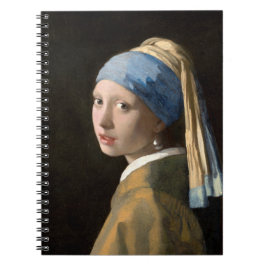 Flicka med Pearl Earring Party Dekorationer Anteckningsbok