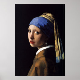 Flicka med Pearl Earring Poster