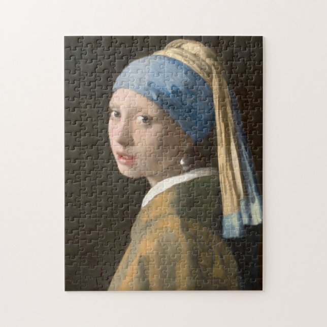 Flicka med Pearl Earring Pussel (Vertikal)