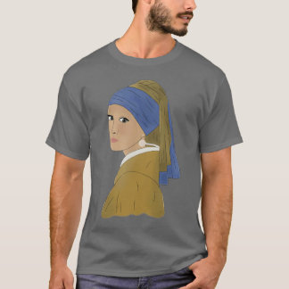 Flicka med Pearl Earring Redrew T Shirt