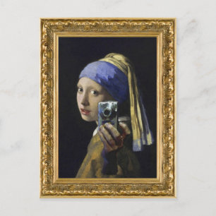 Flicka med Pearl Earring - självskott Vykort