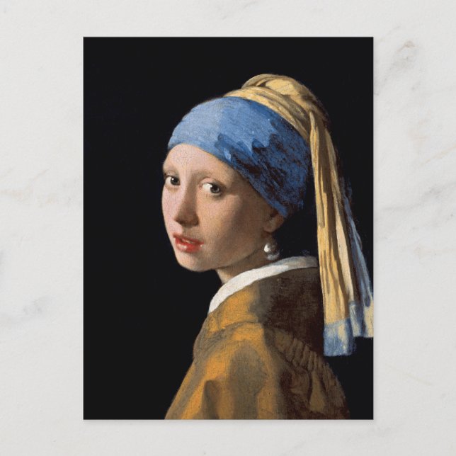Flicka med Pearl Earring Vykort (Framsida)