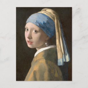 Flicka med Pearl Earring Vykort